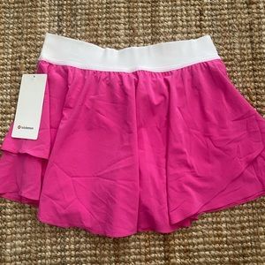 Lululemon Sonic Pink Court Rival Skirt Size 8